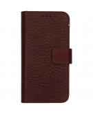 2 in 1 Leather Detachable Wallet voor de iPhone 12 Mini - Bruin