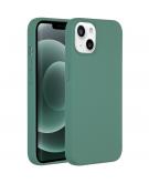 Accezz Liquid Silicone Backcover met MagSafe voor de iPhone 13 Mini - Groen