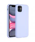 Accezz Liquid Silicone Backcover voor de iPhone 11 - Paars