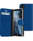 Accezz Wallet Softcase Booktype voor de Samsung Galaxy A22 (5G) - Donkerblauw