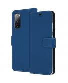 Accezz Wallet Softcase Booktype voor de Samsung Galaxy S20 FE - Donkerblauw