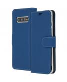 Accezz Wallet Softcase Booktype voor Samsung Galaxy S10 - Blauw