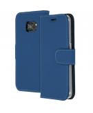 Accezz Wallet Softcase Booktype voor Samsung Galaxy S7 - Donkerblauw