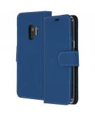 Accezz Wallet Softcase Booktype voor Samsung Galaxy S9 - Donkerblauw