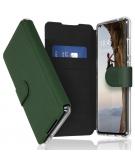 Accezz Xtreme Wallet Booktype voor de Samsung Galaxy S21 FE - Donkergroen