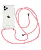 Backcover met koord voor de iPhone 12 (Pro) - Roze