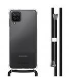 Backcover met koord voor de Samsung Galaxy A12 - Zwart