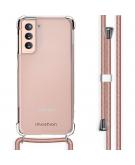 Backcover met koord voor de Samsung Galaxy S21 - Rosé Goud