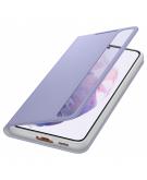 Clear View Booktype voor Galaxy S21 Plus - Paars