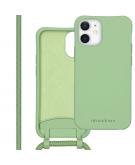 Color Backcover met afneembaar koord voor de iPhone 12 Mini - Groen
