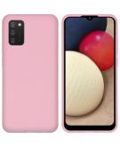 Color Backcover voor de Samsung Galaxy A02s - Roze