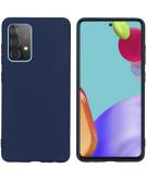 Color Backcover voor de Samsung Galaxy A52 (5G) / A52 (4G) - Donkerblauw