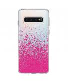 Design Backcover voor de Samsung Galaxy S10 - Splatter Pink