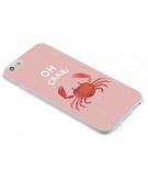 Design Backcover voor iPhone 6 / 6s - Oh Crab