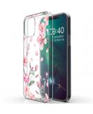 Design voor de iPhone 12 (Pro) hoesje - Bloem - Roze