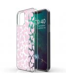 Design voor de iPhone 12 (Pro) hoesje - Hartjes - Roze