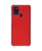 Effen Backcover voor de Samsung Galaxy A21s - Rood