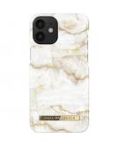 Fashion Backcover voor iPhone 12 Mini - Golden Pearl Marble