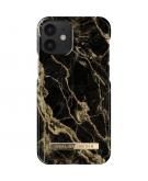 Fashion Backcover voor iPhone 12 Mini - Golden Smoke Marble