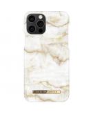 Fashion Backcover voor iPhone 12 (Pro) - Golden Pearl Marble