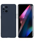 iMoshion Color Backcover voor de Oppo Find X3 Pro 5G - Donkerblauw