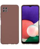 iMoshion Color Backcover voor de Samsung Galaxy A22 (5G) - Taupe