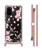 iMoshion Design hoesje met koord voor de Samsung Galaxy S20 Plus - Bloem - Roze