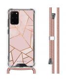 iMoshion Design hoesje met koord voor de Samsung Galaxy S20 Plus - Grafisch Koper - Roze