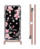 iMoshion Design hoesje met koord voor de Samsung Galaxy S9 - Bloem - Roze