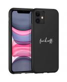 iMoshion Design hoesje voor de iPhone 11 - Fuck Off - Zwart