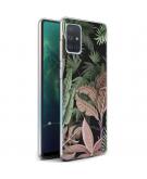 iMoshion Design hoesje voor de Samsung Galaxy A71 - Jungle - Groen / Roze