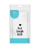 iMoshion Design hoesje voor de Samsung Galaxy S20 - Live Laugh Love - Zwart
