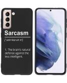 iMoshion Design hoesje voor de Samsung Galaxy S21 - Quotes - Zwart