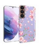 iMoshion Design hoesje voor de Samsung Galaxy S22 - Bloem - Roze