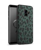 iMoshion Design hoesje voor de Samsung Galaxy S9 - Luipaard - Groen / Zwart