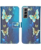 iMoshion Design Softcase Book Case voor de Samsung Galaxy S21 - Vlinders