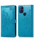 iMoshion Mandala Booktype voor de OnePlus Nord N10 5G - Turquoise