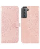 iMoshion Mandala Booktype voor de Samsung Galaxy S21 - Rosé Goud