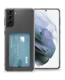 iMoshion Softcase Backcover met pashouder voor de Samsung Galaxy S21 Plus - Transparant
