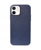 Leather Backcover MagSafe voor de iPhone 12 Mini - Blauw