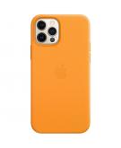 Leather Backcover MagSafe voor de iPhone 12 (Pro) - California Poppy