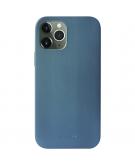 Leather Backcover met MagSafe voor de iPhone 12 (Pro) - Donkerblauw