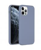 Liquid Silicone Backcover voor de iPhone 12 (Pro) - Lavender Gray