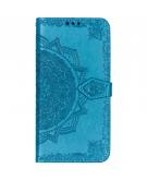 Mandala Booktype voor de Samsung Galaxy A50 / A30s - Turquoise