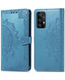 Mandala Booktype voor de Samsung Galaxy A52 (5G) / A52 (4G) - Turquoise