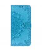 Mandala Booktype voor Samsung Galaxy S10 Plus - Turquoise
