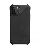 Metropolis LT Backcover voor de iPhone 12 (Pro) - Leather Black