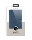 Selencia Echt Lederen Booktype voor Samsung Galaxy S9 - Blauw