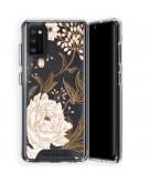Selencia Zarya Fashion Extra Beschermende Backcover Samsung Galaxy A41 - Golden Flowers