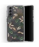 Selencia Zarya Fashion Extra Beschermende Backcover Samsung Galaxy S21 - Jungle Leaves